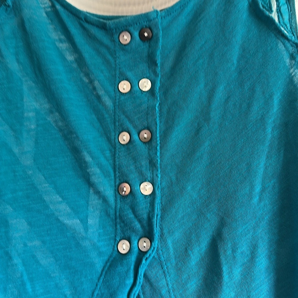 Teal Free People Top - Picture 3 of 6